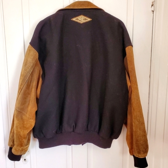 NHL Vintage Wool and Leather Bomber - Black and brown - XL - Picture 6 of 6